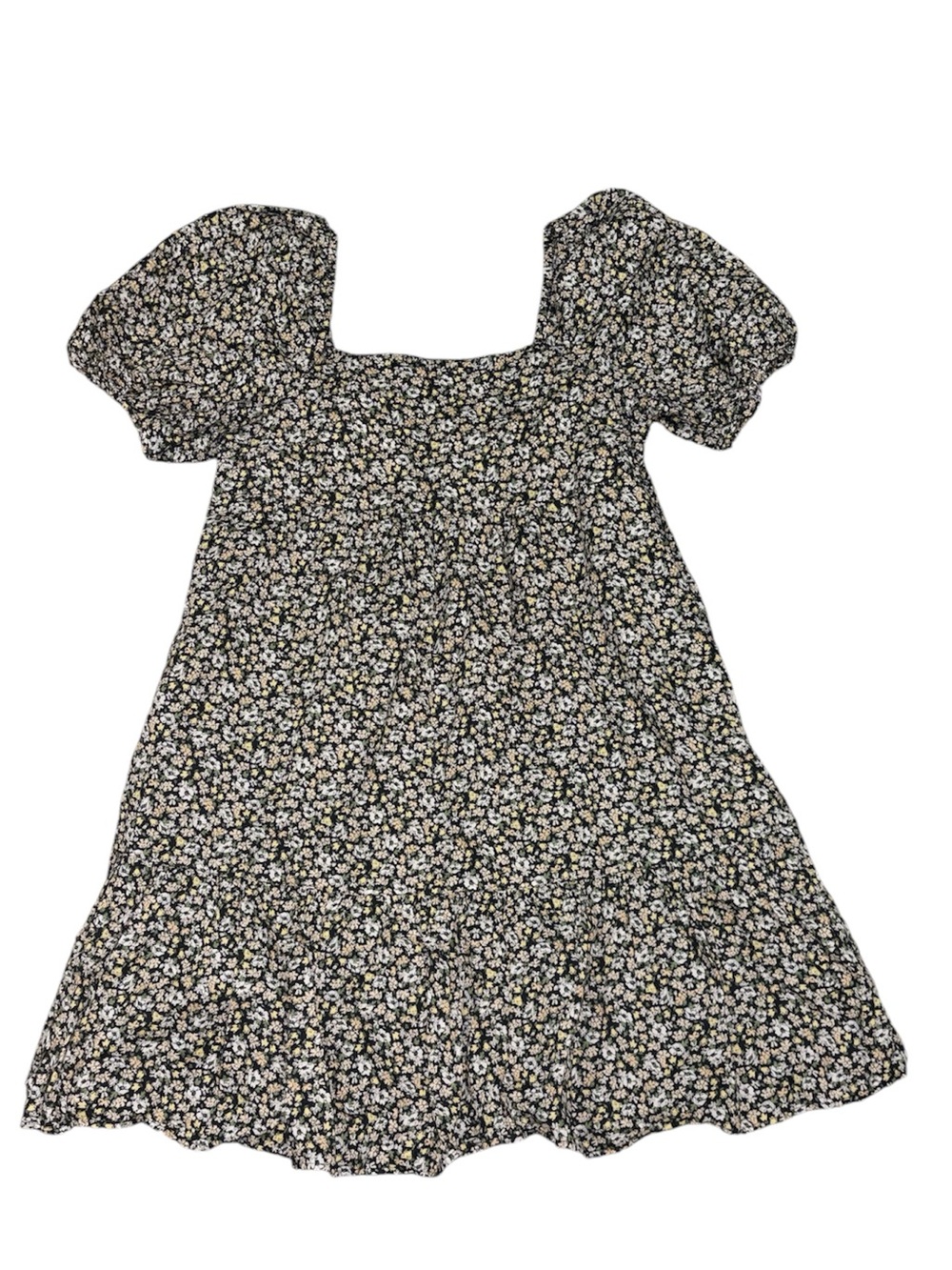 UNIQLO Floral Square Neck Mini Dress